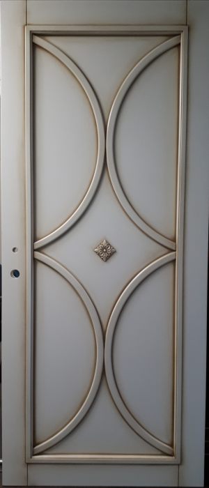 Межкомнатная дверь в профиле массив (эмаль с патиной) Саранск